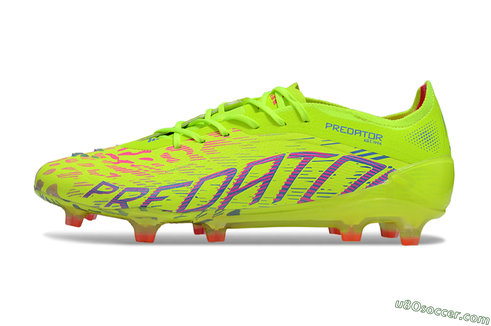 Adidas Predator 25 Elite FG Firm Ground Soccer Cleats - Yellow/Blue/Red 2