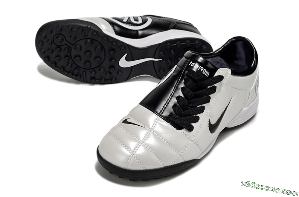 Nike Total 90 III TF Artificial Turf Soccer Shoes - White/Black 3
