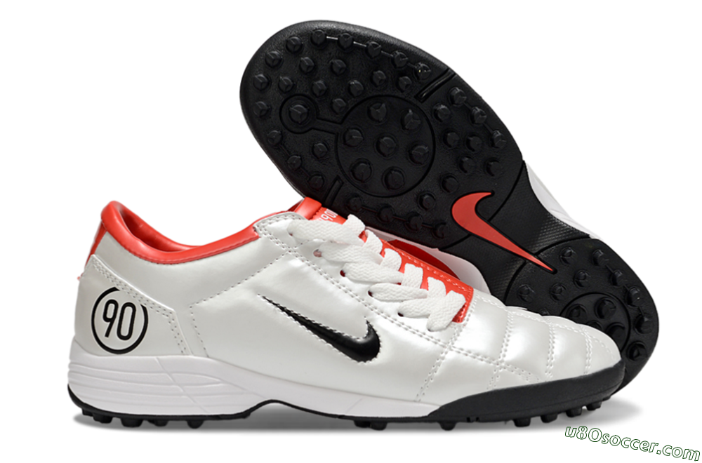 Nike Total 90 III TF Artificial Turf Soccer Shoes - White/Black/Red 1