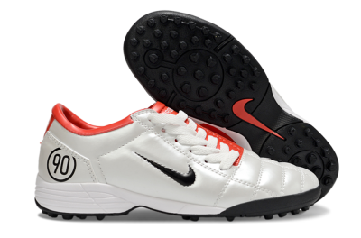 Nike Total 90 III TF Artificial Turf Soccer Shoes - White/Black/Red