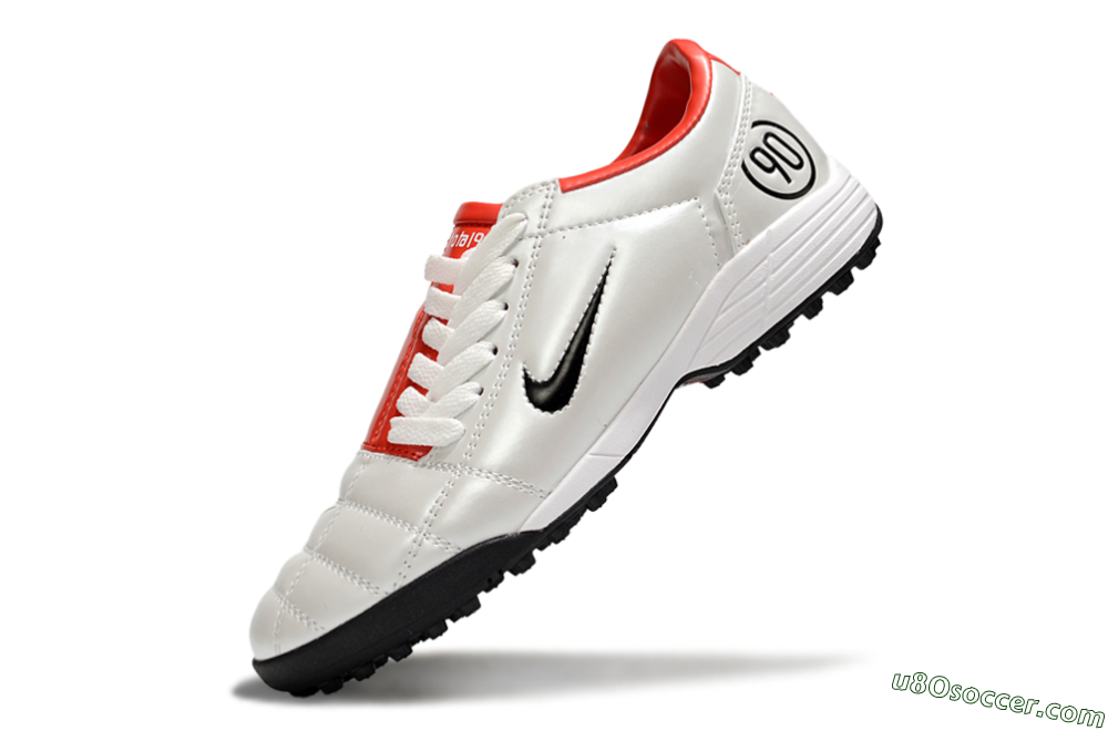 Nike Total 90 III TF Artificial Turf Soccer Shoes - White/Black/Red 5
