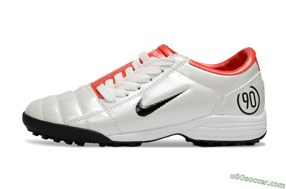 Nike Total 90 III TF Artificial Turf Soccer Shoes - White/Black/Red 2