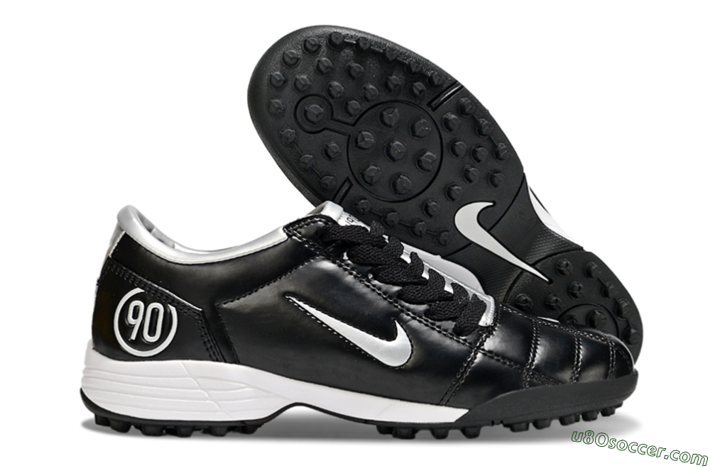 Nike Total 90 III TF Artificial Turf Soccer Shoes - Black/Silver/White 1