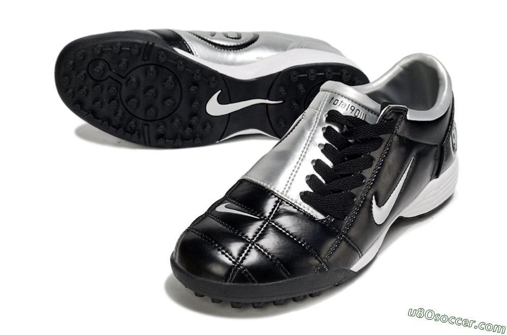 Nike Total 90 III TF Artificial Turf Soccer Shoes - Black/Silver/White 3