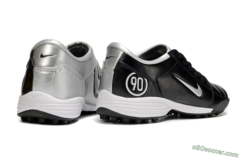 Nike Total 90 III TF Artificial Turf Soccer Shoes - Black/Silver/White 6