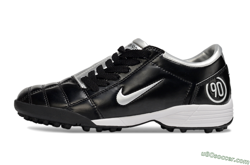 Nike Total 90 III TF Artificial Turf Soccer Shoes - Black/Silver/White 2