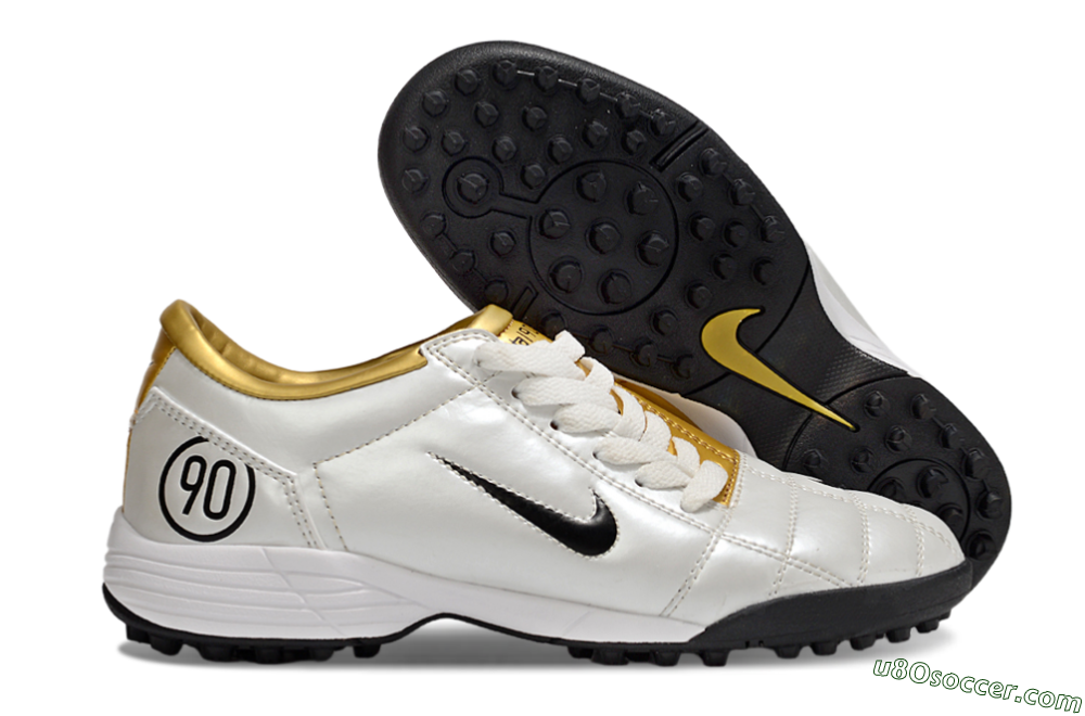 Nike Total 90 III TF Artificial Turf Soccer Shoes - White/Black/Yellow 1