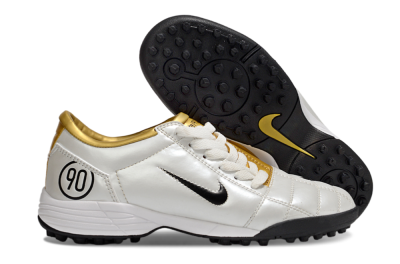 Nike Total 90 III TF Artificial Turf Soccer Shoes - White/Black/Yellow