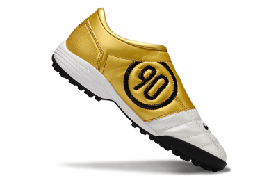 Nike Total 90 III TF Artificial Turf Soccer Shoes - White/Black/Yellow