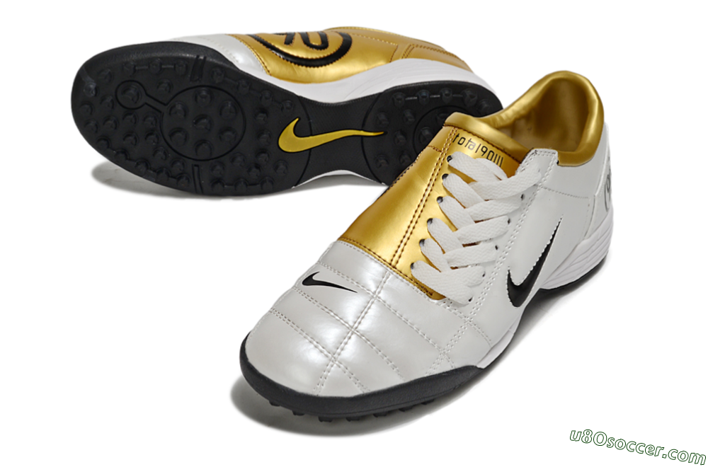 Nike Total 90 III TF Artificial Turf Soccer Shoes - White/Black/Yellow 3