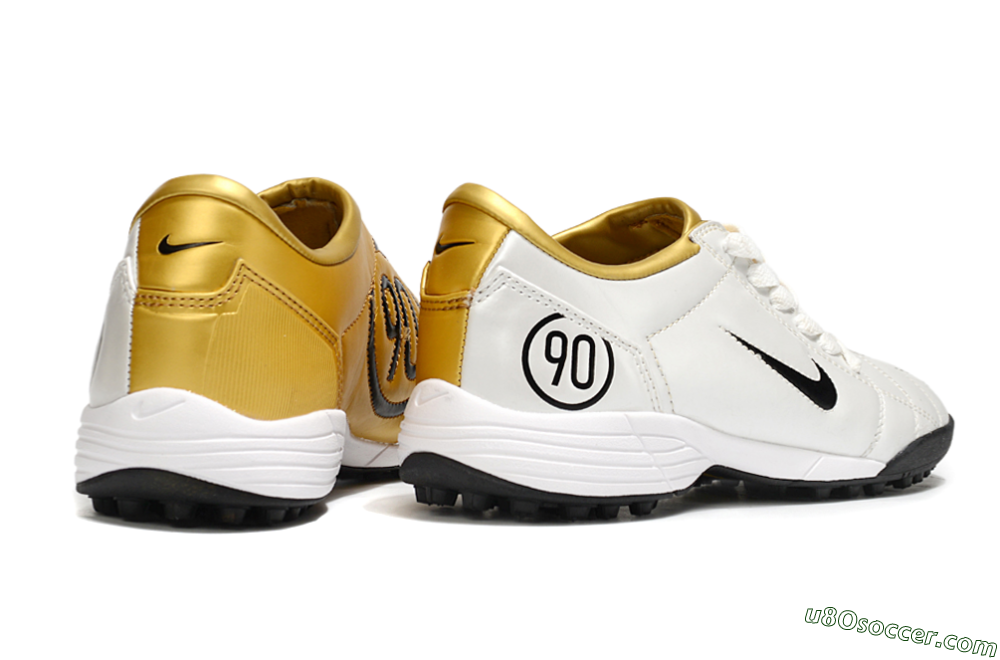Nike Total 90 III TF Artificial Turf Soccer Shoes - White/Black/Yellow 6