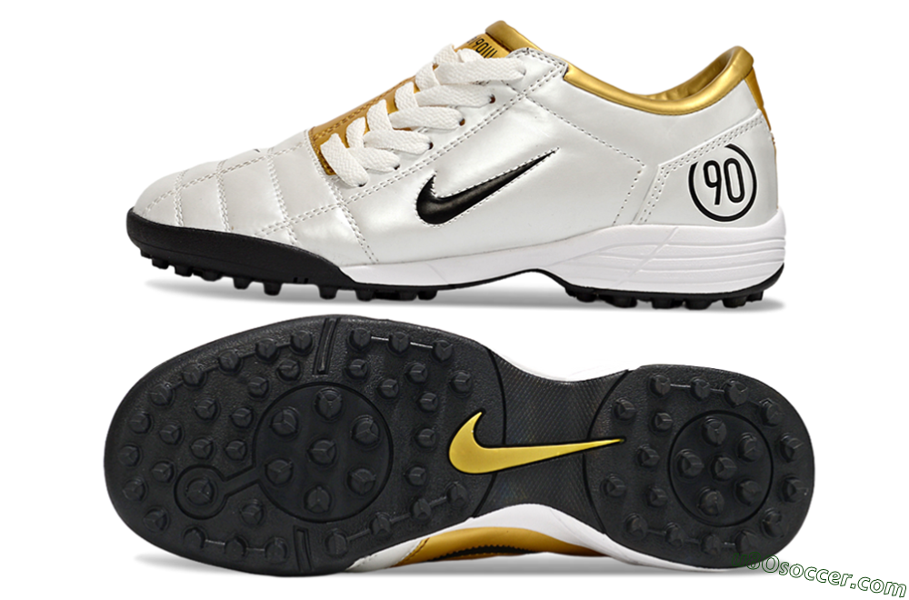 Nike Total 90 III TF Artificial Turf Soccer Shoes - White/Black/Yellow 0