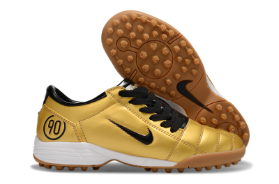 Nike Total 90 III TF Artificial Turf Soccer Shoes - Gold/Black/White