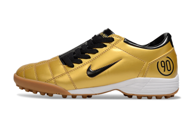 Nike Total 90 III TF Artificial Turf Soccer Shoes - Gold/Black/White