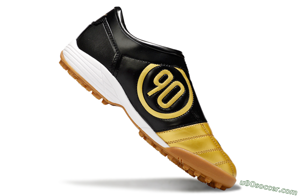 Nike Total 90 III TF Artificial Turf Soccer Shoes - Gold/Black/White 4