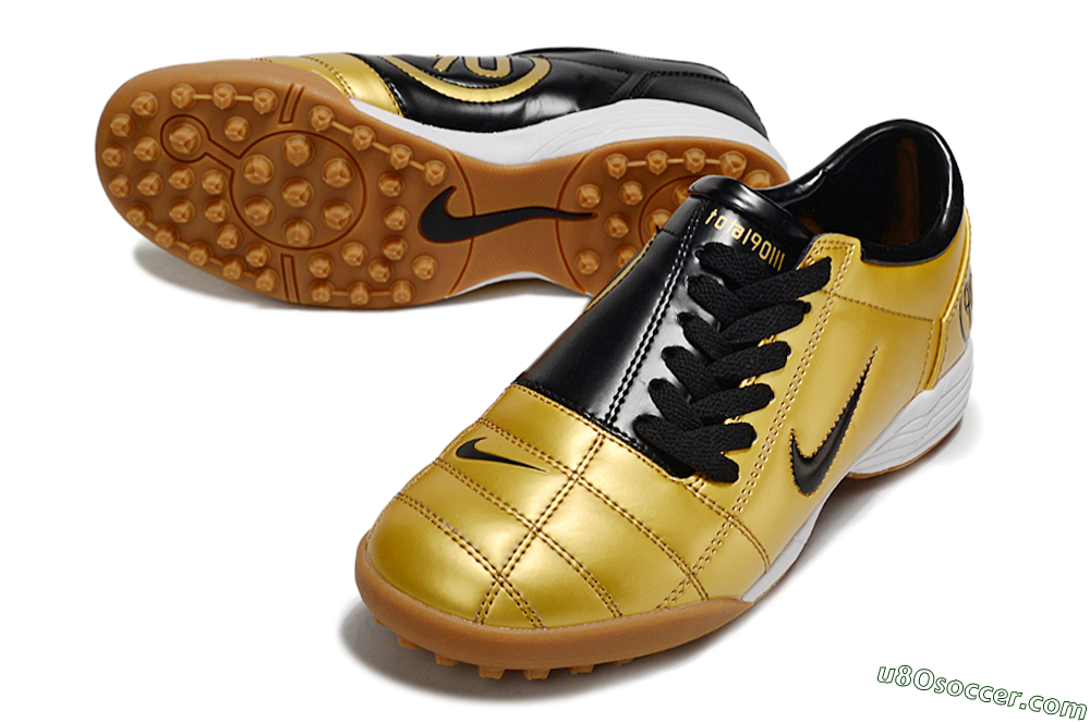 Nike Total 90 III TF Artificial Turf Soccer Shoes - Gold/Black/White 3
