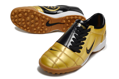 Nike Total 90 III TF Artificial Turf Soccer Shoes - Gold/Black/White