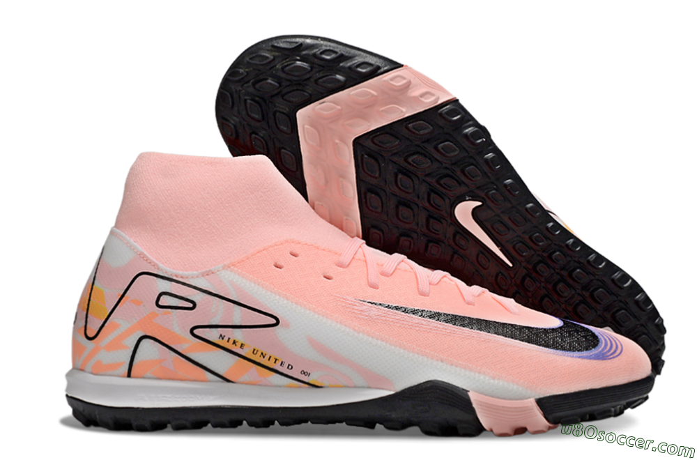 Nike Air Zoom Mercurial Superfly 10 Elite TF Artificial Turf Soccer Shoes - Pink/White/Black 1