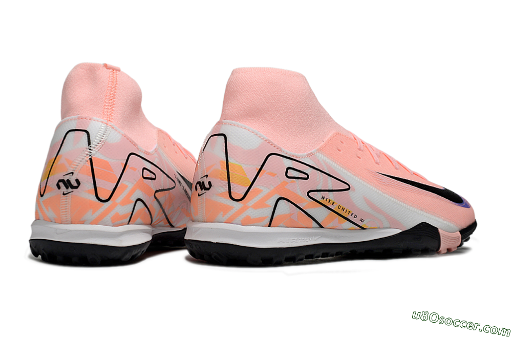 Nike Air Zoom Mercurial Superfly 10 Elite TF Artificial Turf Soccer Shoes - Pink/White/Black 6