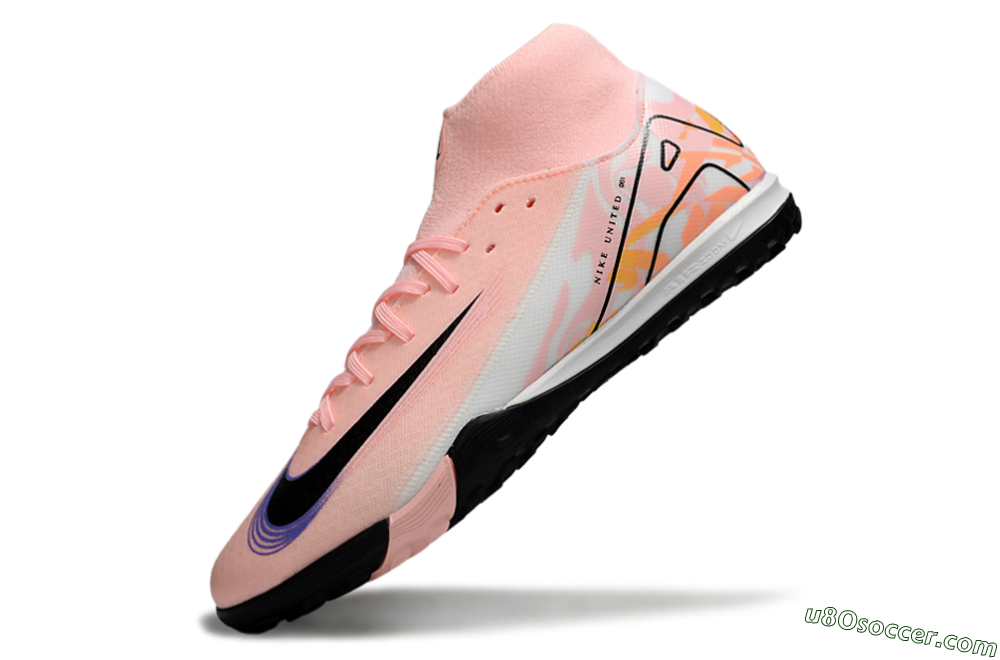 Nike Air Zoom Mercurial Superfly 10 Elite TF Artificial Turf Soccer Shoes - Pink/White/Black 5