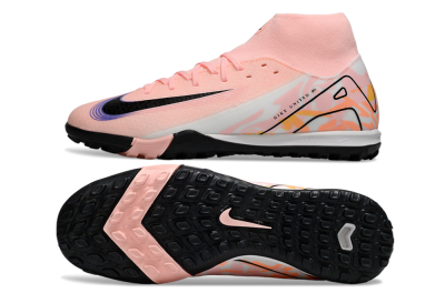 Nike Air Zoom Mercurial Superfly 10 Elite TF Artificial Turf Soccer Shoes - Pink/White/Black