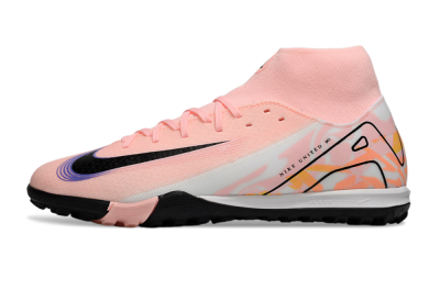 Nike Air Zoom Mercurial Superfly 10 Elite TF Artificial Turf Soccer Shoes - Pink/White/Black