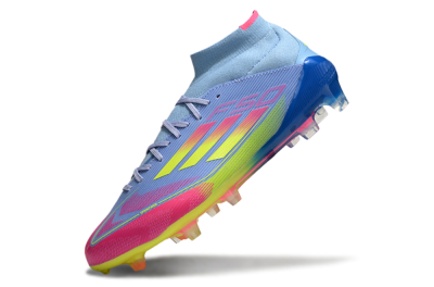 Adidas F50 Elite Mid FG Firm Ground Soccer Cleats - Jade/Yellow/Pink