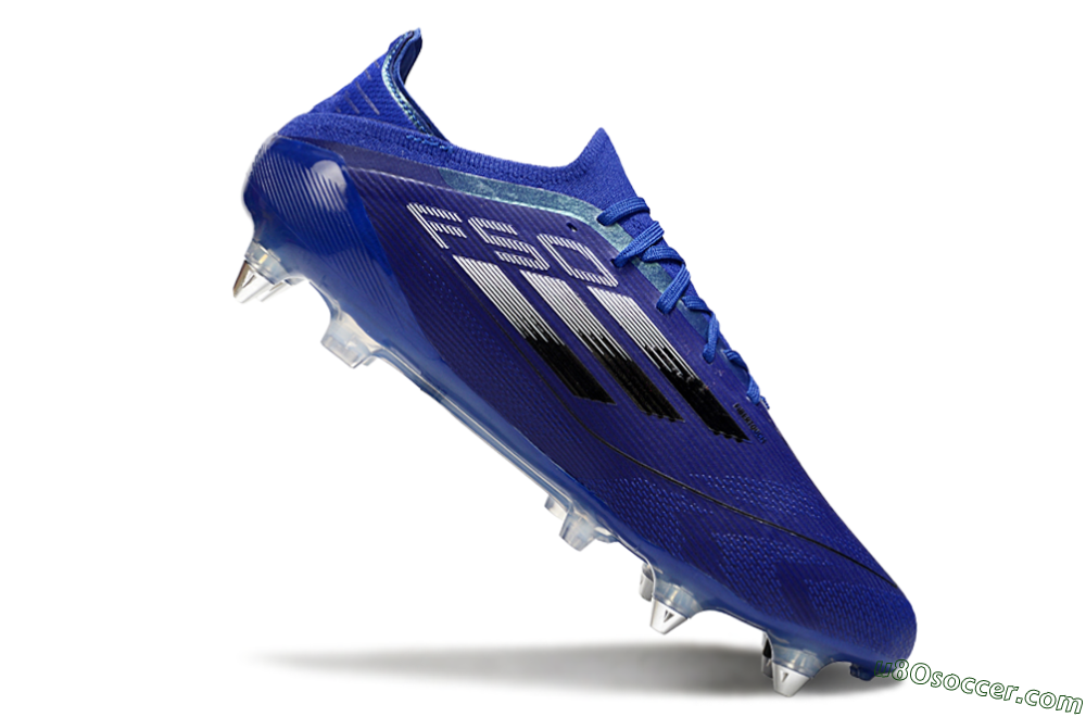 Adidas F50 Elite SG Soft Ground Soccer Cleats - Blue/Silver/Black 4