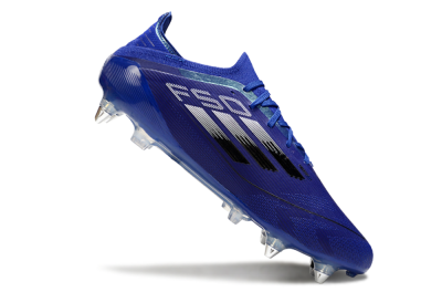 Adidas F50 Elite SG Soft Ground Soccer Cleats - Blue/Silver/Black