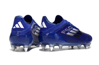 Adidas F50 Elite SG Soft Ground Soccer Cleats - Blue/Silver/Black