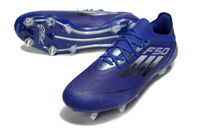 Adidas F50 Elite SG Soft Ground Soccer Cleats - Blue/Silver/Black