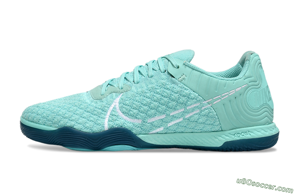Nike React Gato IC Indoor & Futsal Soccer Shoes - Jade/White 2