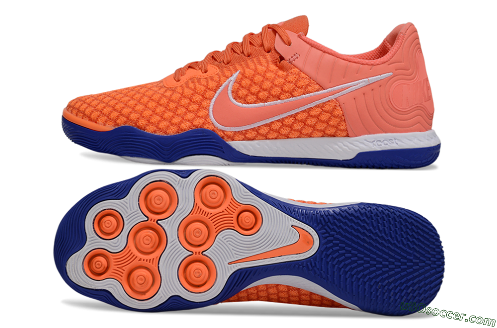 Nike React Gato IC Indoor & Futsal Soccer Shoes - Red/White/Blue 0