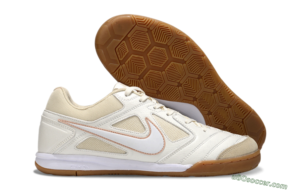 Nike SB Gato IC Indoor & Futsal Soccer Shoes - White/Beige 1