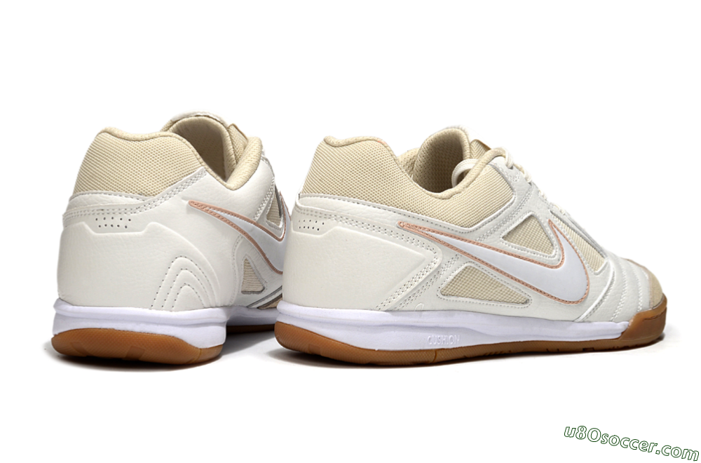 Nike SB Gato IC Indoor & Futsal Soccer Shoes - White/Beige 6