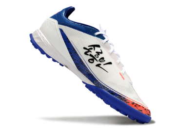 Son x Adidas F50 Pro TF Artificial Turf Soccer Shoes - White/Black/Blue