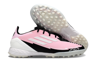 Messi x Adidas F50 Pro TF Artificial Turf Soccer Shoes - Pink/White/Black