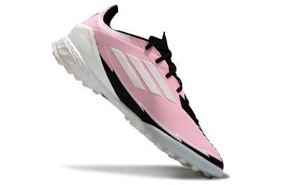 Messi x Adidas F50 Pro TF Artificial Turf Soccer Shoes - Pink/White/Black