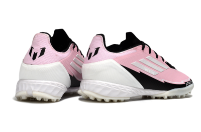 Messi x Adidas F50 Pro TF Artificial Turf Soccer Shoes - Pink/White/Black
