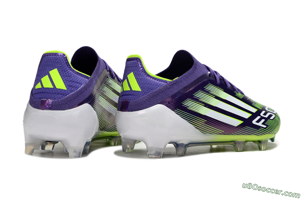 Adidas F50 Elite FG Firm Ground Soccer Cleats - Purple/White/Yellow 6