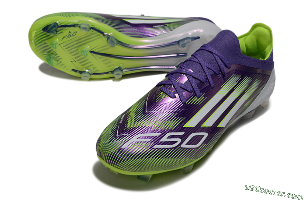 Adidas F50 Elite FG Firm Ground Soccer Cleats - Purple/White/Yellow 3