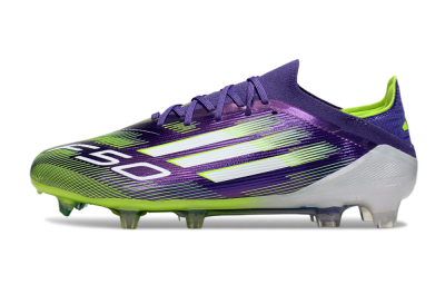 Adidas F50 Elite FG Firm Ground Soccer Cleats - Purple/White/Yellow