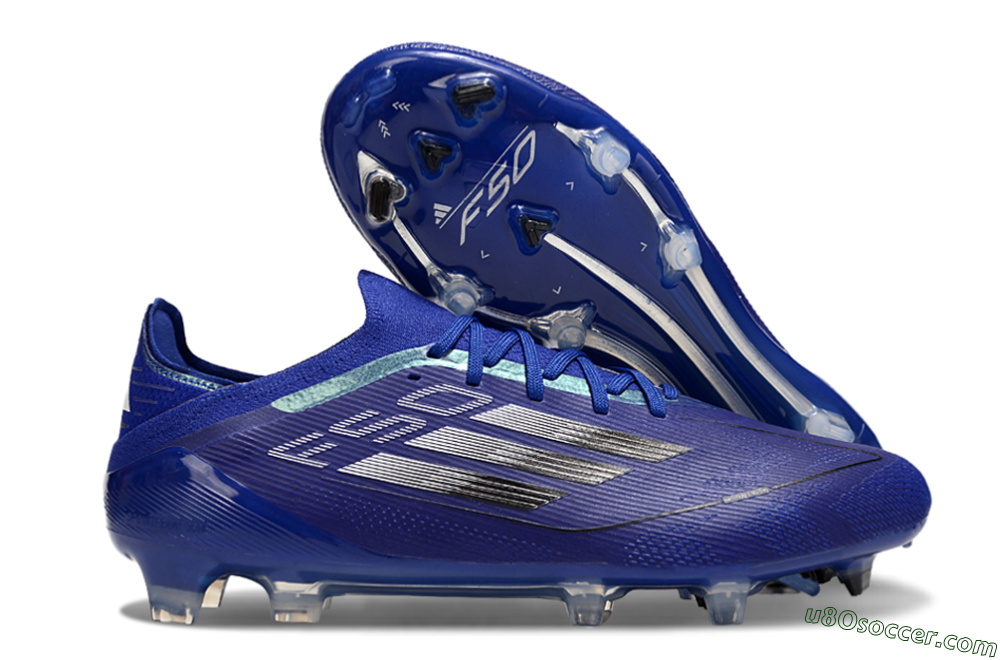 Adidas F50 Elite FG Firm Ground Soccer Cleats - Blue/Silver/Black 1