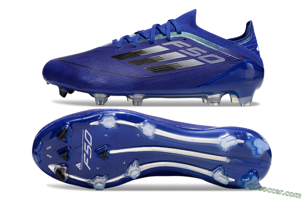 Adidas F50 Elite FG Firm Ground Soccer Cleats - Blue/Silver/Black 0