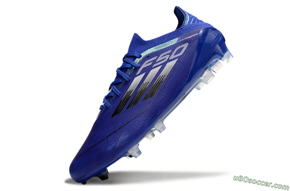 Adidas F50 Elite FG Firm Ground Soccer Cleats - Blue/Silver/Black 5