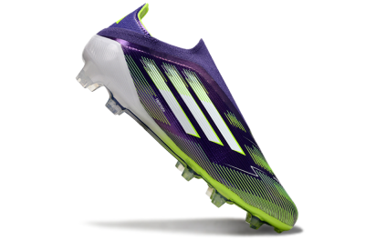 Adidas F50 Elite Laceless FG Firm Ground Soccer Cleats - Purple/White/Yellow