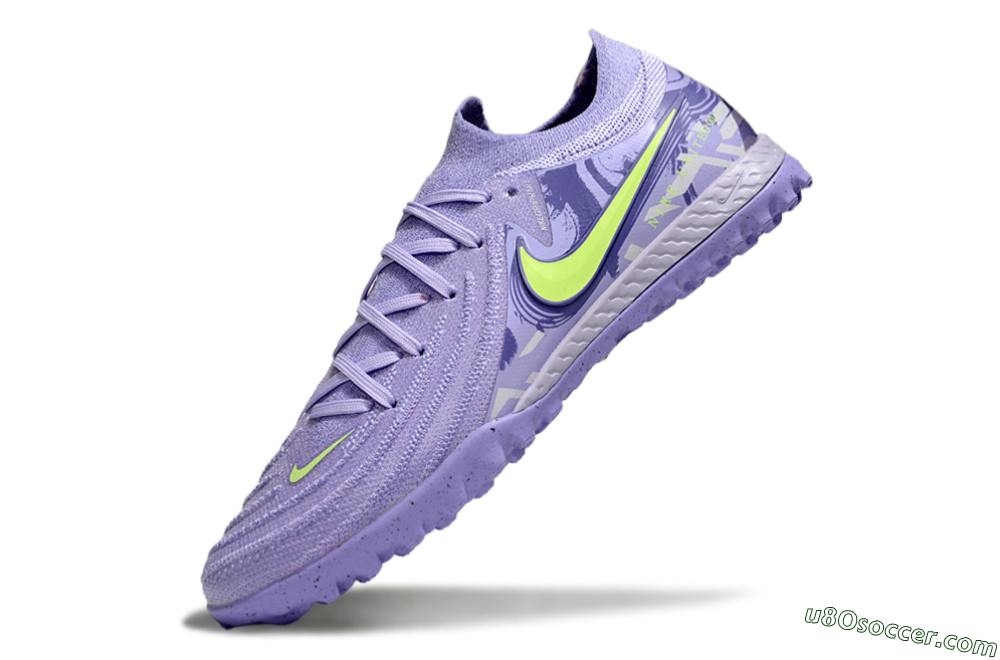 Nike Phantom GX 2 Elite TF Artificial Turf Soccer Shoes - Purple/Yellow 5