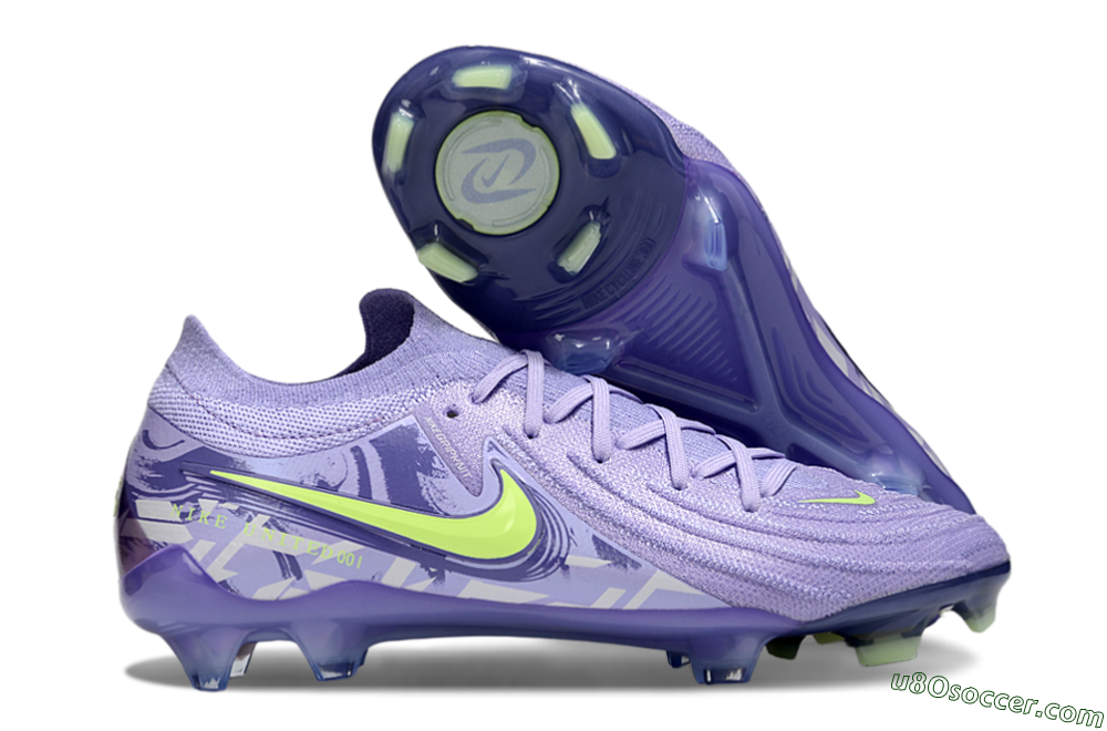 Nike Phantom GX 2 Elite FG Firm Ground Soccer Cleats - Purple/Yellow 1