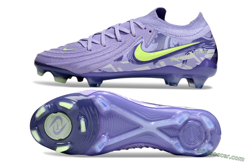 Nike Phantom GX 2 Elite FG Firm Ground Soccer Cleats - Purple/Yellow 0