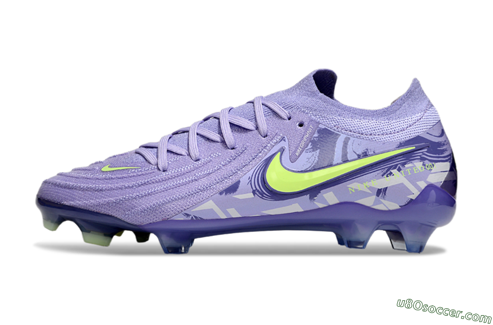 Nike Phantom GX 2 Elite FG Firm Ground Soccer Cleats - Purple/Yellow 2